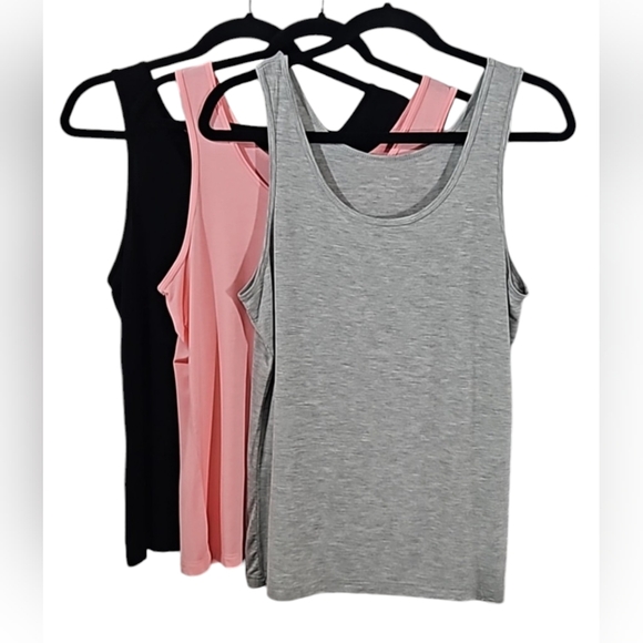 Air Curvey Tops - Air Curvey Set Of 3 Sleeveless Tank Tops Women's Size XL